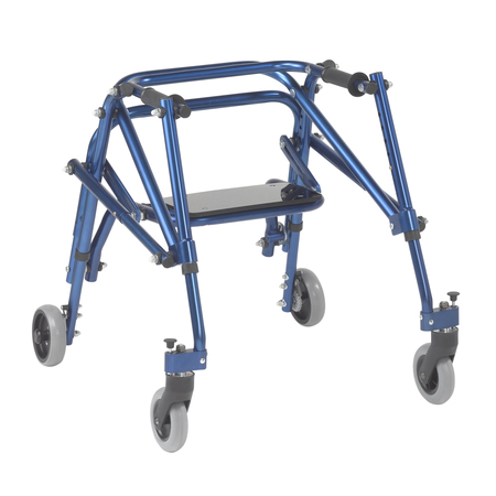 INSPIRED BY DRIVE Nimbo 2G Lightweight Posterior Walker w/ Seat, Small, Knight Blue ka2200s-2gkb